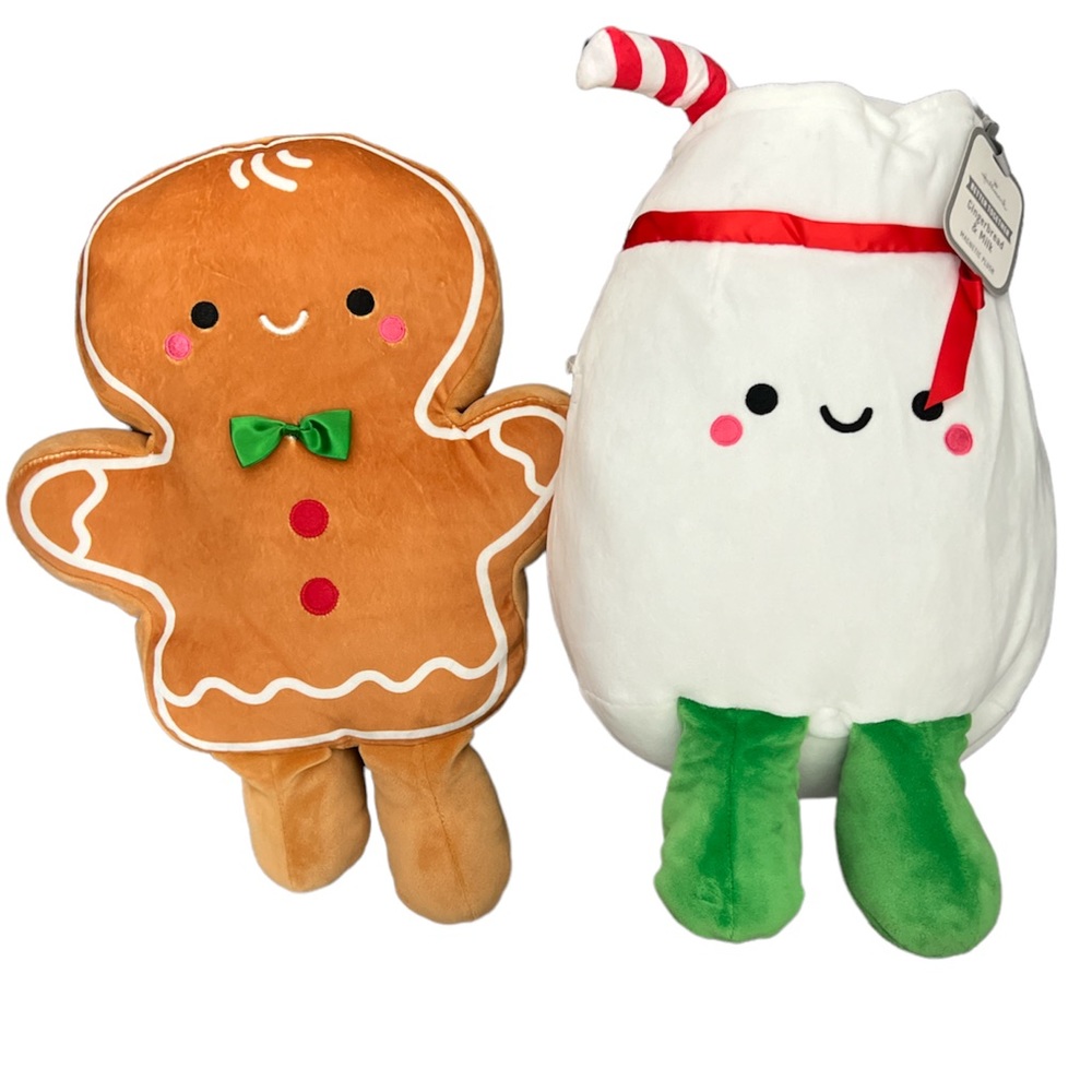 NWT Hallmark Large Better Together Gingerbread and Milk Magnetic Plush